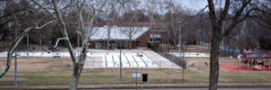 Photograph of Marquette Park pool and fence